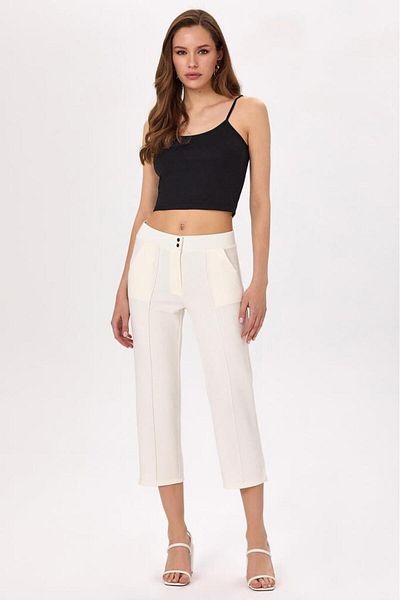 İKİLER Beli Snap Pocket Detailed Trousers 025-2015