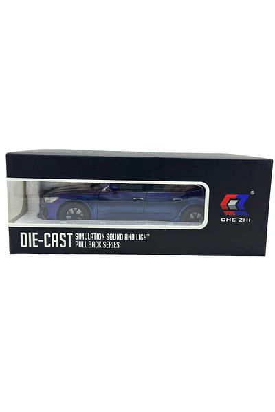 JPT Audi RS7 metallic blue metal model with sounds, lights, opens doors