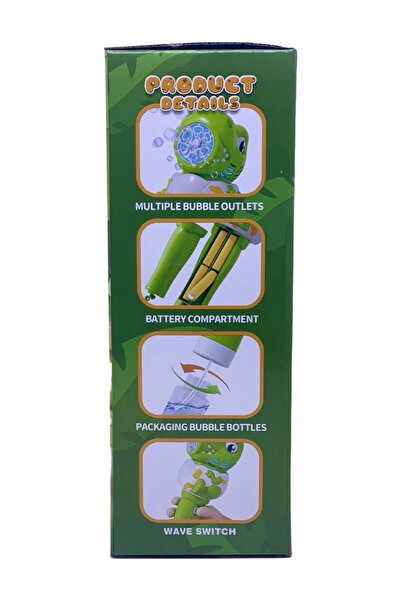 JPT Jucarie iribal bagheta electrica Dinozaur de facut baloane sapun