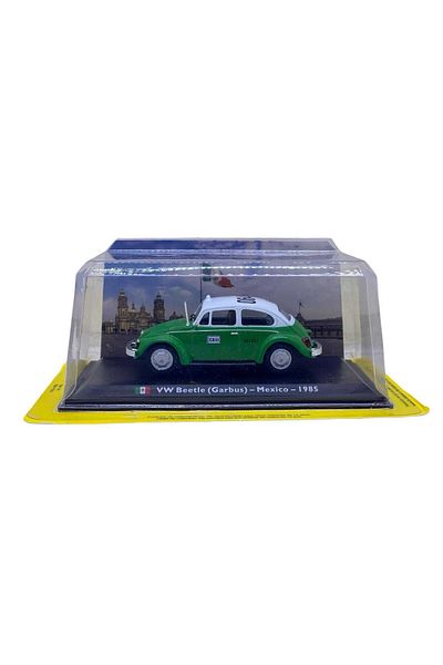JPT Macheta Volkswagen Beetle Taxi (Garbus) - Mexic 1985, verde/alb
