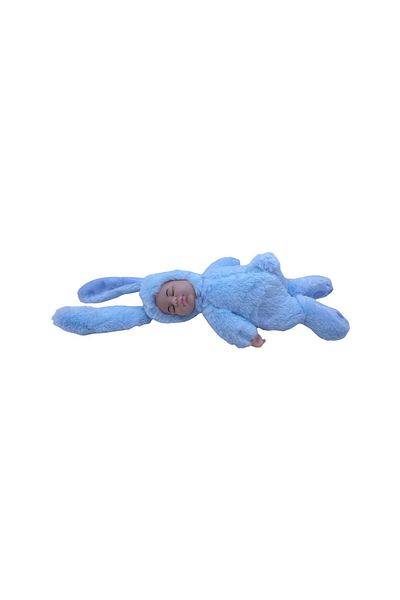 JPT Baby Bunny imitates Anne Geddes blue Baptism Candle