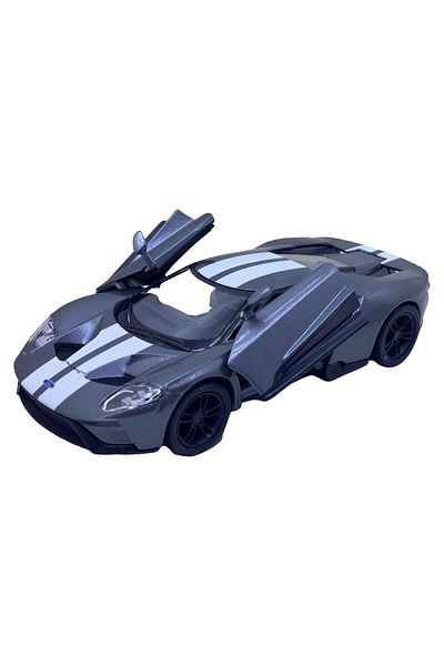 JPT Ford GT Gray with White Stripes Model - 1:32 scale