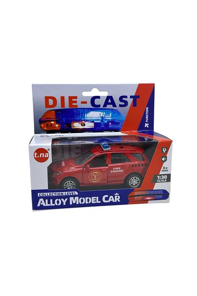 JPT Mercedes ML red police metal model with sound and flashing lights 1:38