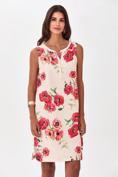 İKİLER Judge Collar Front Button Dress 025-4036