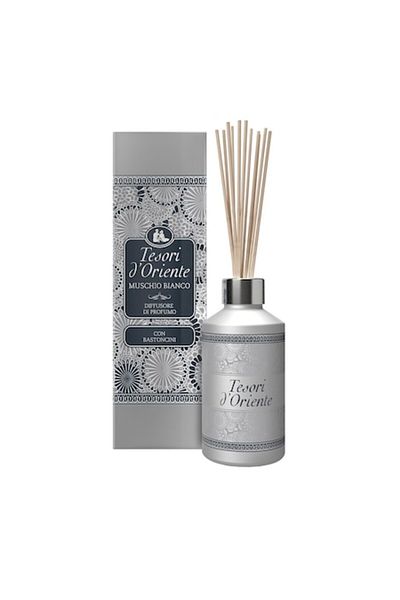 Tesori d'Oriente Room Fragrance - Tesori d'Oriente with sticks, Muschio Bianco, 200ml