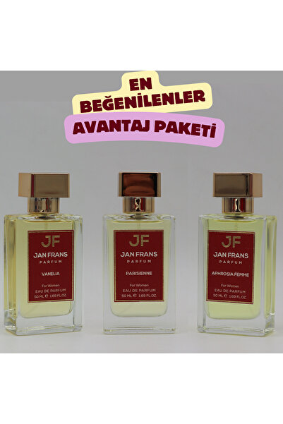 JF JAN FRANS VANİLYA PARFÜM - EN BEĞENİLENLER AVANTAJLI FİYATLI PARFÜM SETİ 3...