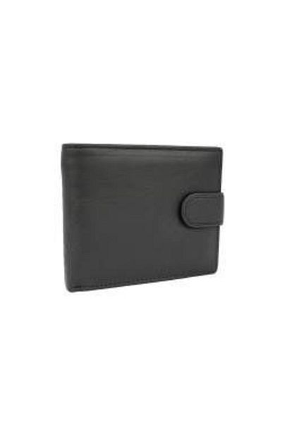 Magrot Men's Wallet Genuine Leather F 052 Black