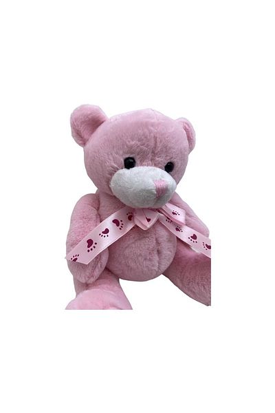 JPT Maxi pink bear for baptism candle arrangement 20cm