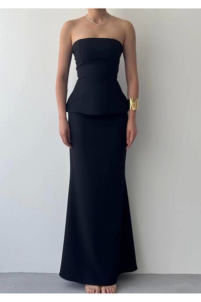 nedo7 Spas Strapless Dress
