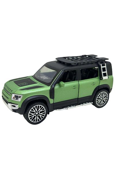 JPT Metal model replica Land Rover Defender green 16cm sound and lights