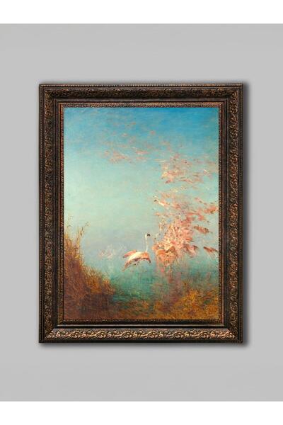 WoodyArts Flamingo-uri zburătoare - Cadru antic din bronz