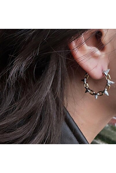neslyaccessories Rain Bicolor Punk Küpe