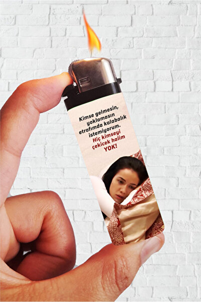 SARANG Çakmak - Necla Kimse Gelmesin Yaprak Dökümü Kaplamalı Klasik Çakmak