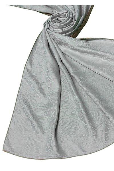 mim eşarp Leila Double Sided Jacquard Patterned Silky Shawl – 75X190 cm