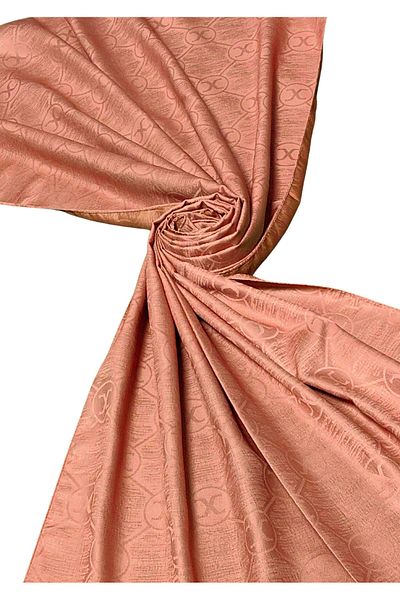 mim eşarp Leila Double Sided Jacquard Patterned Silky Shawl – 75X190 cm