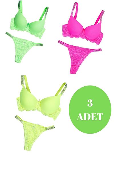 Star Set micro sutien din 3 piese pentru femei Murays