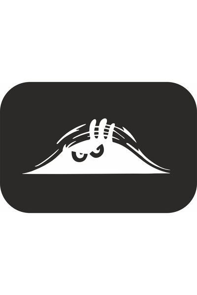 MS Major Selection سيارة رجل ينظر من الأمتعة، ملصق سيارة مقاس 20x8 سم