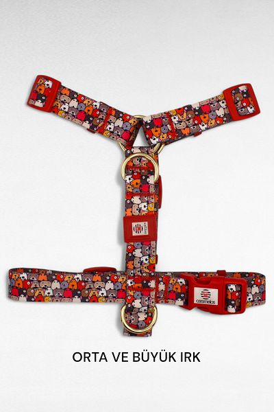 CARAMELOS H Type Dog Chest Collar Medium and Large Breed, Special Series, 2.5 Cm, Dog Chest Collar
