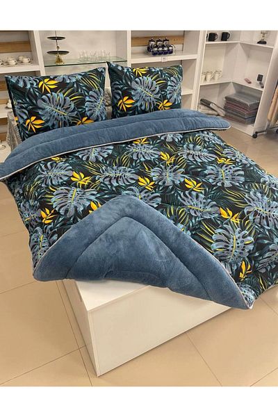 VİLERA HOME New Generation Patterned Double Personality Duvet with Pillowcase