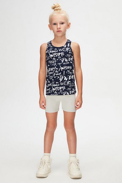 LOVETTI Change World Girl's Patterned Sleeveless T-Shirt