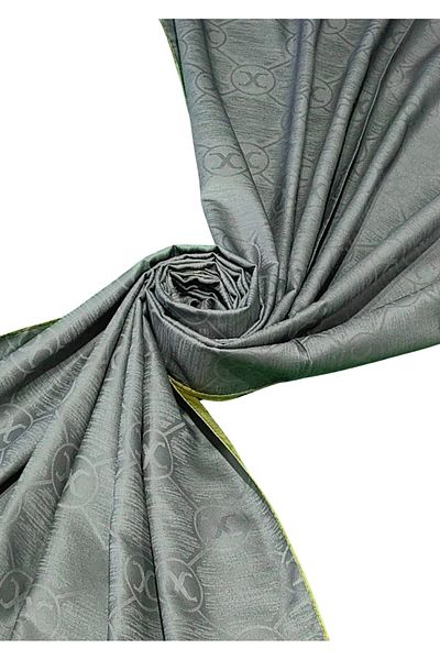 mim eşarp Leila Double Sided Jacquard Patterned Silky Shawl – 75X190 cm