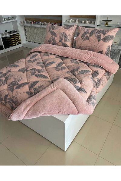 VİLERA HOME New Generation Double Personality Quilts with Pillow Case