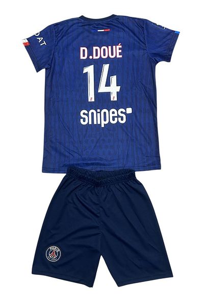 TETYS High Quality New Season 14 Number 2024/25-P.S.G D.E.S.I.R.E-D.O.U.E.-Kids Jersey-Set of 2