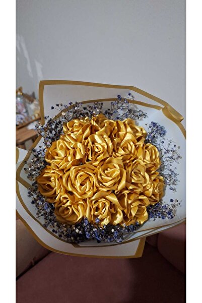 Saten 15 li Solmayan saten Gül