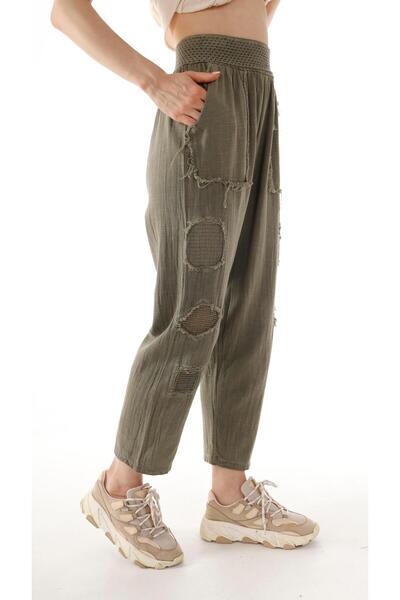 shE tekstil Belt Elastic Linen Shalwar