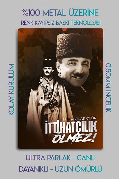 DekorHane Metal Printing Table, Union and Progress Society, Republic, Atatürk, Enver, Talat, Cemal Pasha, History