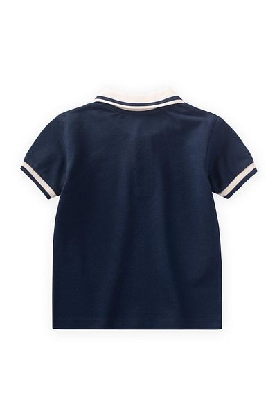 Cigit Μπλουζάκι με γιακά πόλο 2-10 ετών Navy Blue