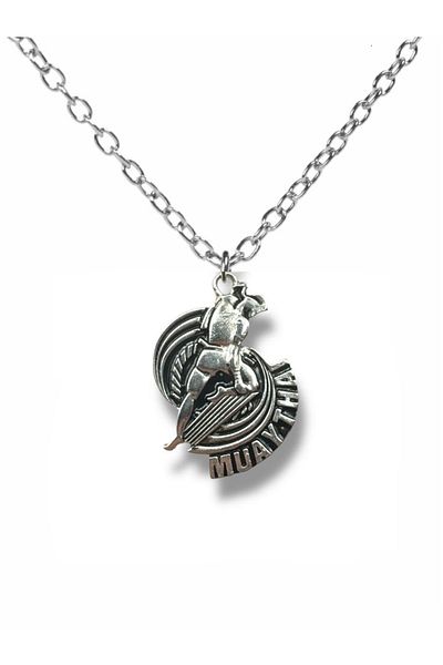 Herşey Nota Muay Thai Emblem – Traditional Martial Arts Unisex Necklace (with 60cm Chain)
