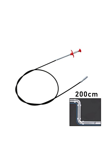 200CM YAYLI - KISKAÇ LAVABO - GİDER VB.TEMİZLEME - ÇOK AMAÇLI ÇUBUK (4887)