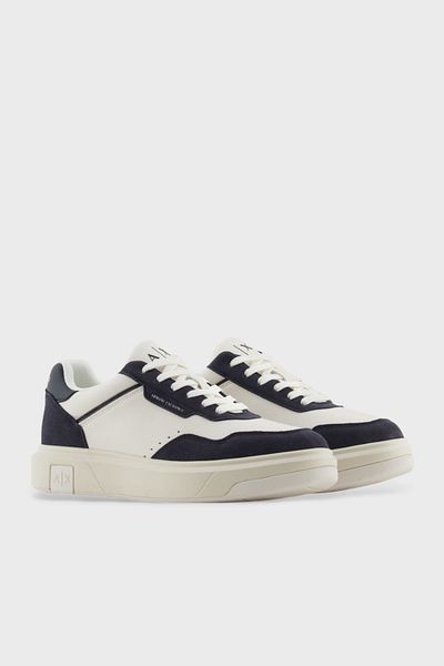 Armani Exchange Armani Exchage Logo Suede Blended Sneaker Shoes Men's Shoes Xux254 Xv950 U388