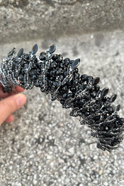 Hobigram Salome Black Bridal Henna Crown High Quality Special Occasion Accessory Women Crown Hair Accessory