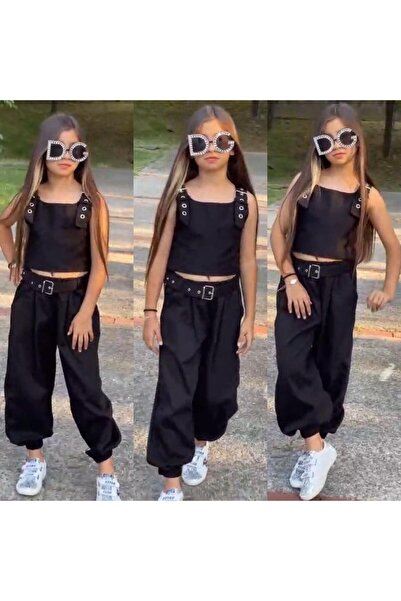 KOKOŞ BEBEK Summer Kokoş Suit with Belt Gift |   Between 5/16 Years