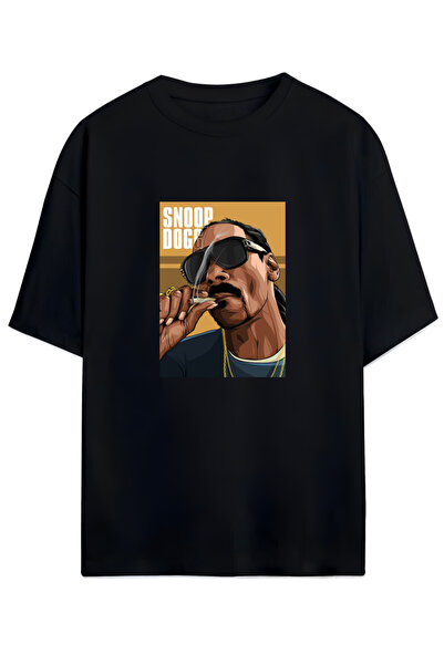 MAGORS تيشيرت سنووب دوج للجنسين من القطن مقاس كبير