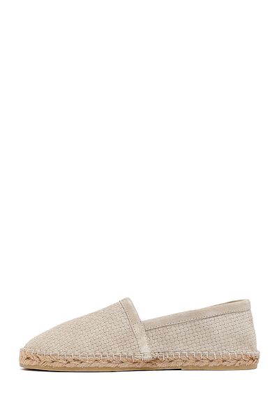 Derimod Men's Beige Suede Leather Espadrille 25Sfd770214