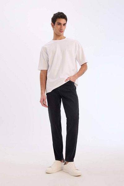 DeFacto Slim Tapered Fit Tight Fit Regular Waist Shrinking Leg Jeans D9335Ax25Sp