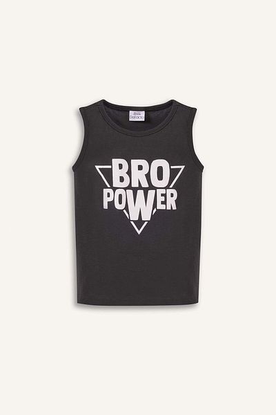 DeFacto Baby Boy Crew Neck Printed Singlet E1241A525Hs