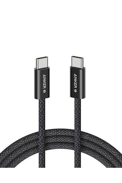 Anker Zolo USB Type-C to USB Type-C Cable, Fast Charging Braided Dirt-Free Cable, Slim Connector, for iPho