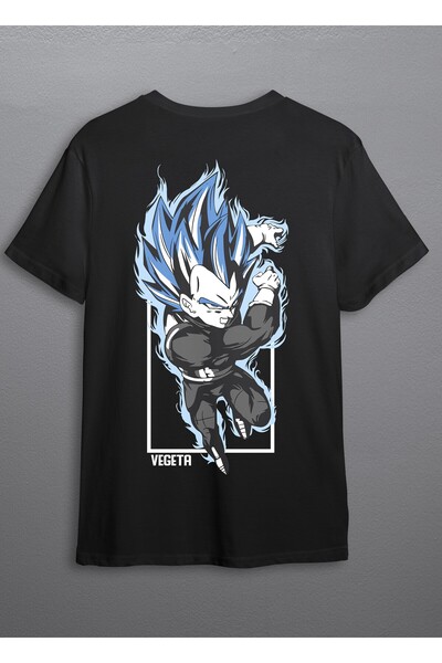 Huw تي شيرت دراغون بول – فيجيتا أمير السايان أنيمي تي شيرت