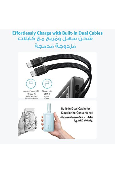 Anker Zolo Power Bank, 10,000mAh 30W Max Fast Portable Charger