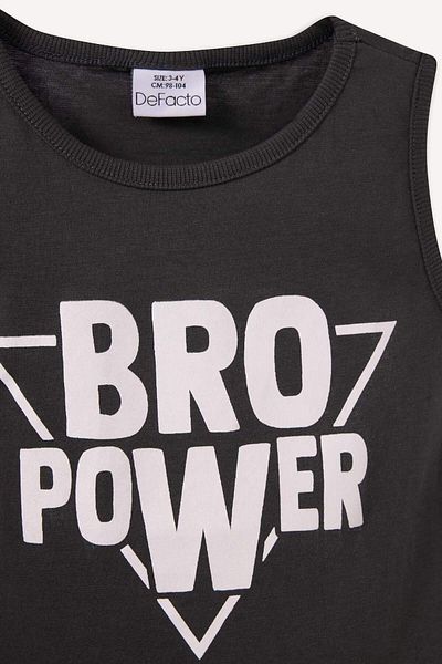 DeFacto Baby Boy Crew Neck Printed Singlet E1241A525Hs