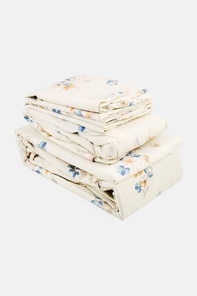 NANETTE LEPORE Cotton Feel Floral Print 4 Pcs Bedsheet Set , Multicolor