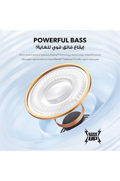 Generic Soundcore K20i by Anker — Semi-in-Ear Bluetooth Earbuds, 36H Playtime, ENC, IPX5 (Black)