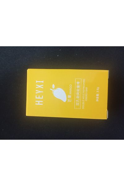 heyxi فتحة أنف مزدوجة القناة، تنفس منعش، طاقة بنكهة المانجو