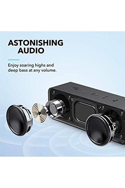 Anker Soundcore Bluetooth Speaker - High Stereo Sound, 24hrs Playback, 66ft Range