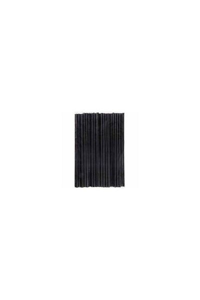 Ambalaj Evi Black 100-Piece Frozen Cocktail Straws Burger Straws 100-Piece