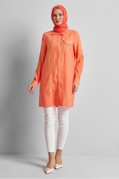 Alvina Eyelet Detailled Tunic 45533